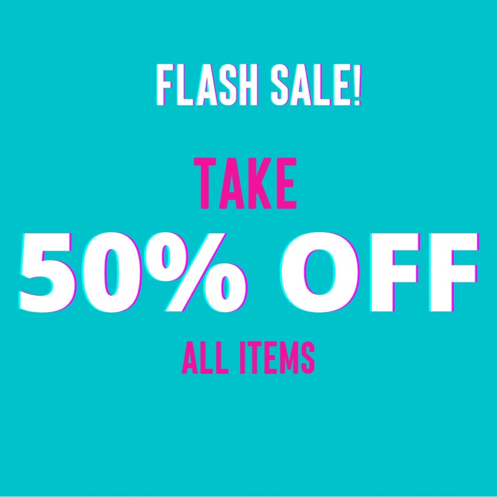 50% OFF FLASH SALE!!! Orders ships in 1 day!